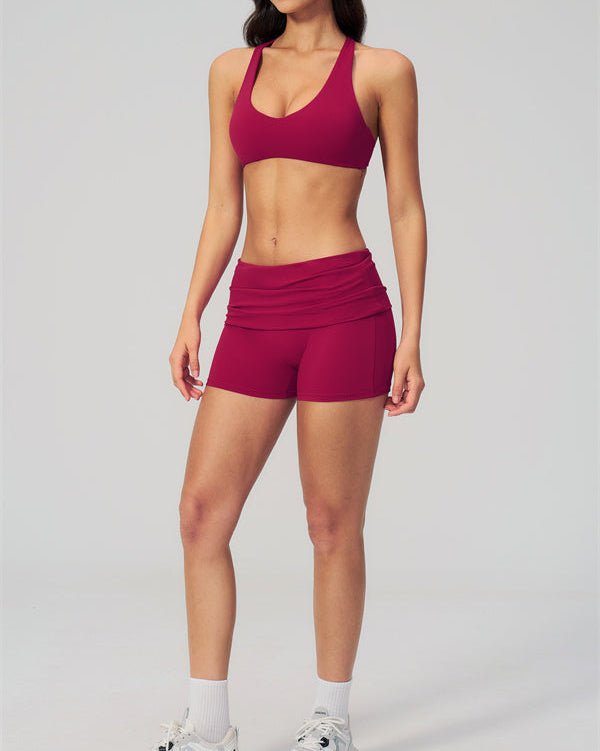 Cross Back Shorts SetVOLTRA FIT