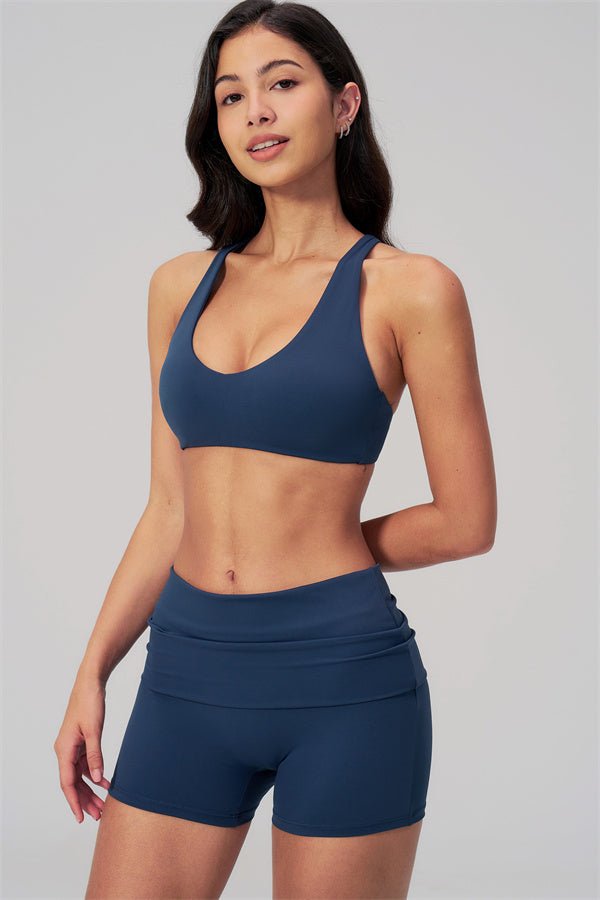 Cross Back Shorts SetVOLTRA FIT