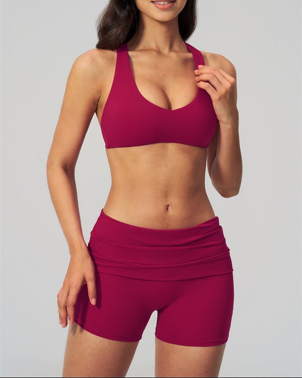 Cross Back Shorts SetVOLTRA FIT