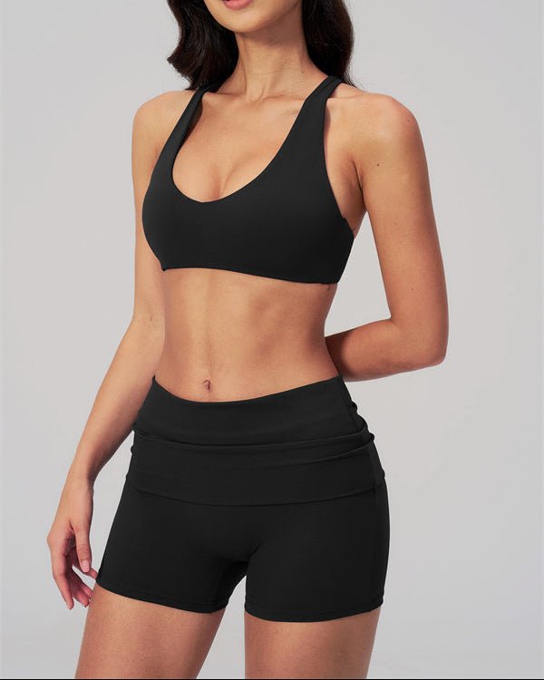 Cross Back Shorts SetVOLTRA FIT