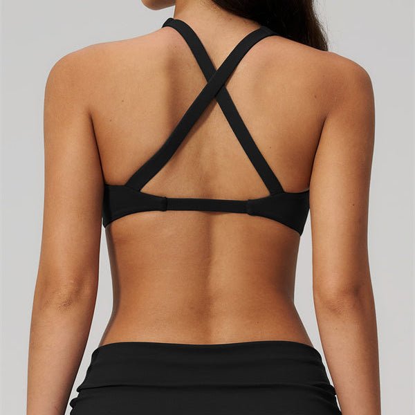 Cross Back Sports Bra & Shorts SetVOLTRA FIT