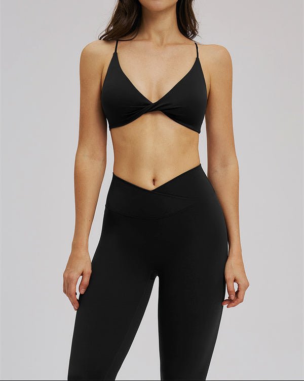 Cross Waist Sports Bra & Leggings SetVOLTRA FIT