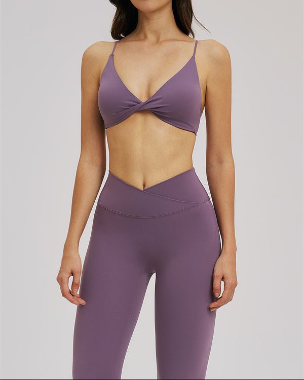 Cross Waist Sports Bra & Leggings SetVOLTRA FIT