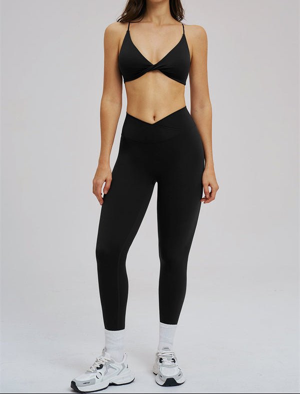 Cross Waist Sports Bra & Leggings SetVOLTRA FIT