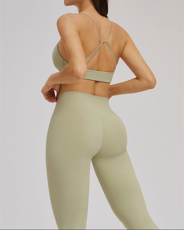 Cross Waist Sports Bra & Leggings SetVOLTRA FIT