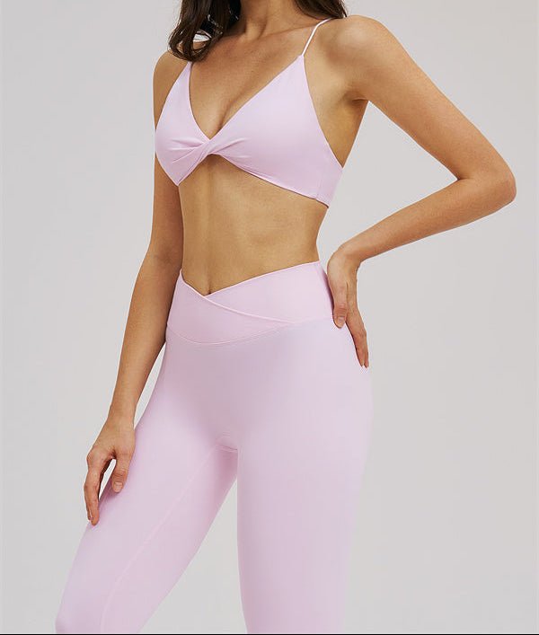 Cross Waist Sports Bra & Leggings SetVOLTRA FIT
