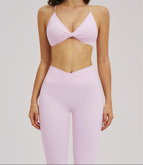 Cross Waist Sports Bra & Leggings SetVOLTRA FIT