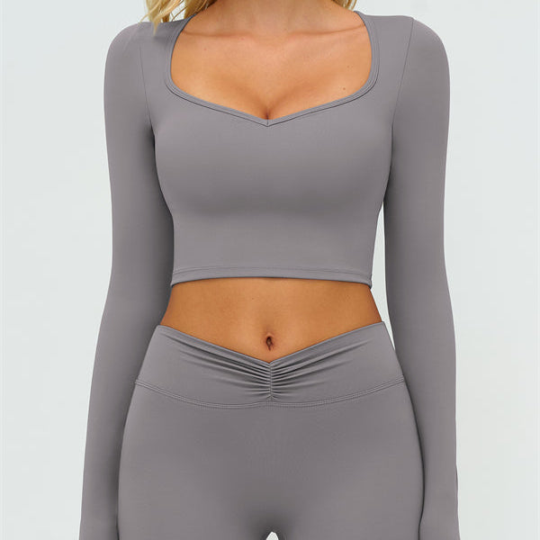 The Lushness Long Sleeve Crop top
