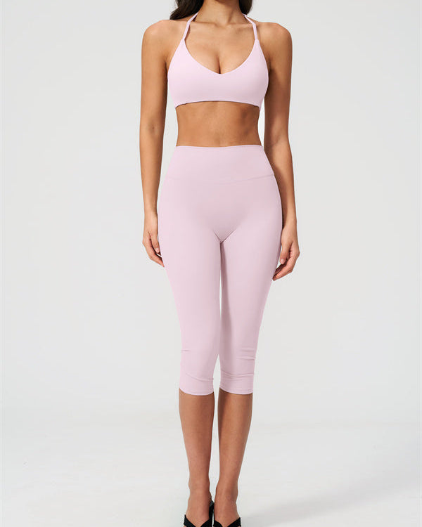 The Twirl Sports Bra Capri Leggings 2-Piece Set