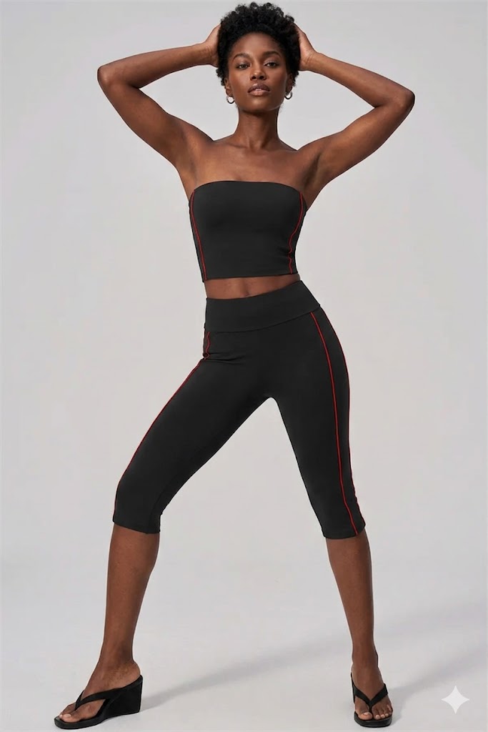 Strapless Capri Set