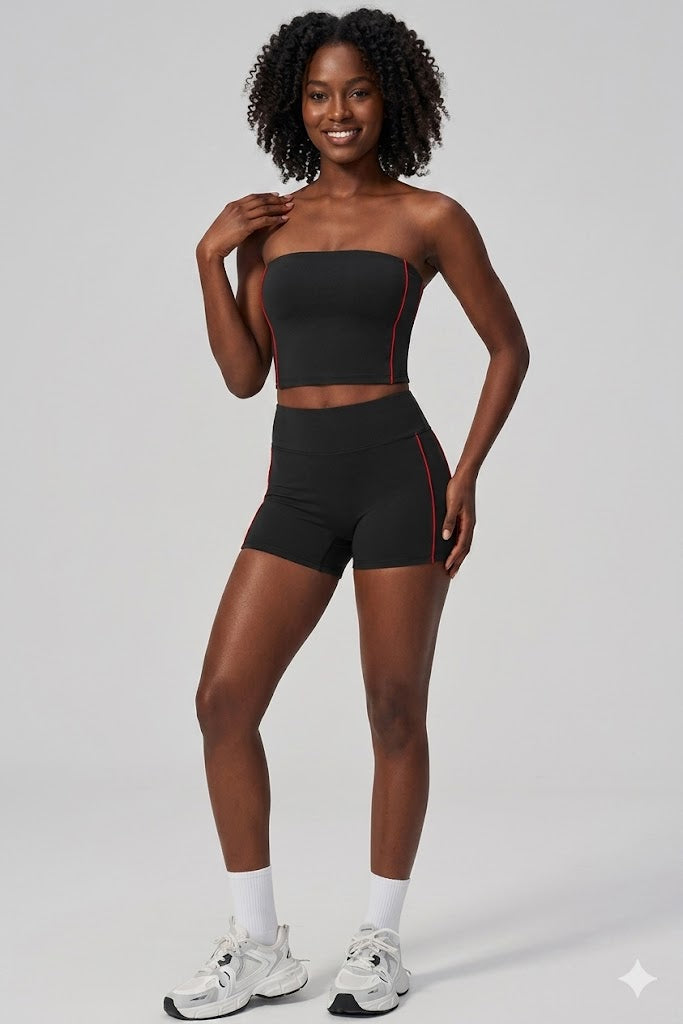 Tube Top Shorts Set