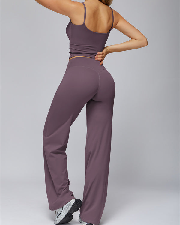 The FlexCore Crop Tank Flared Leggings 2-Piece Set
