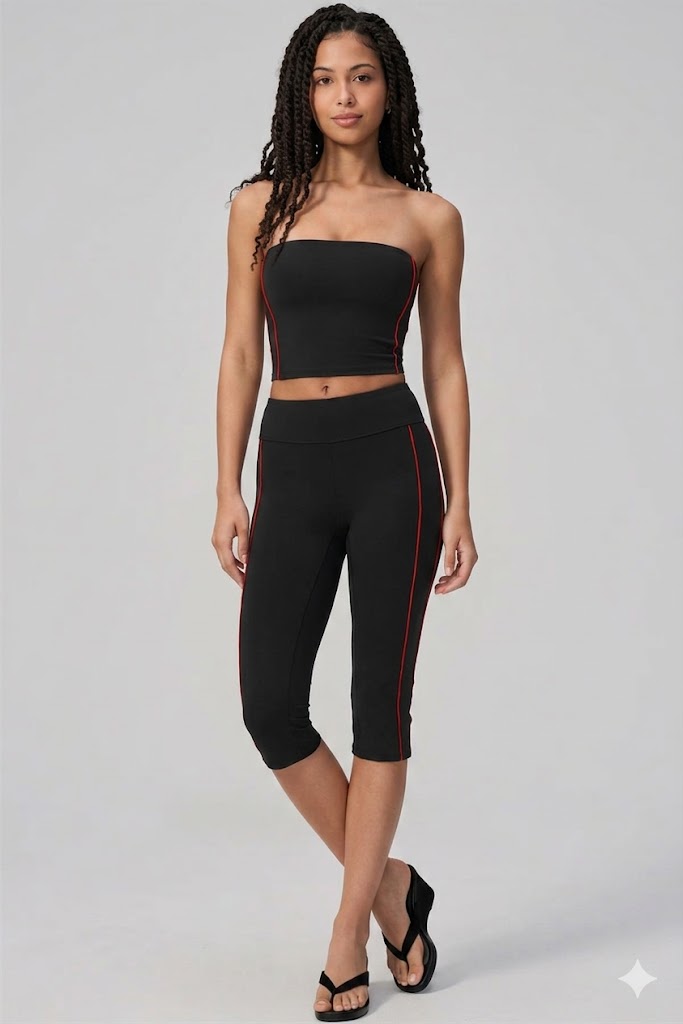 Strapless Capri Set