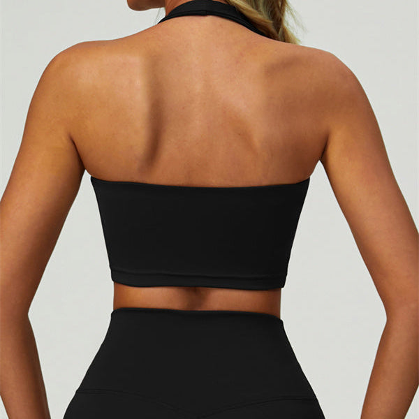 The Seraphine Halter Crop Top