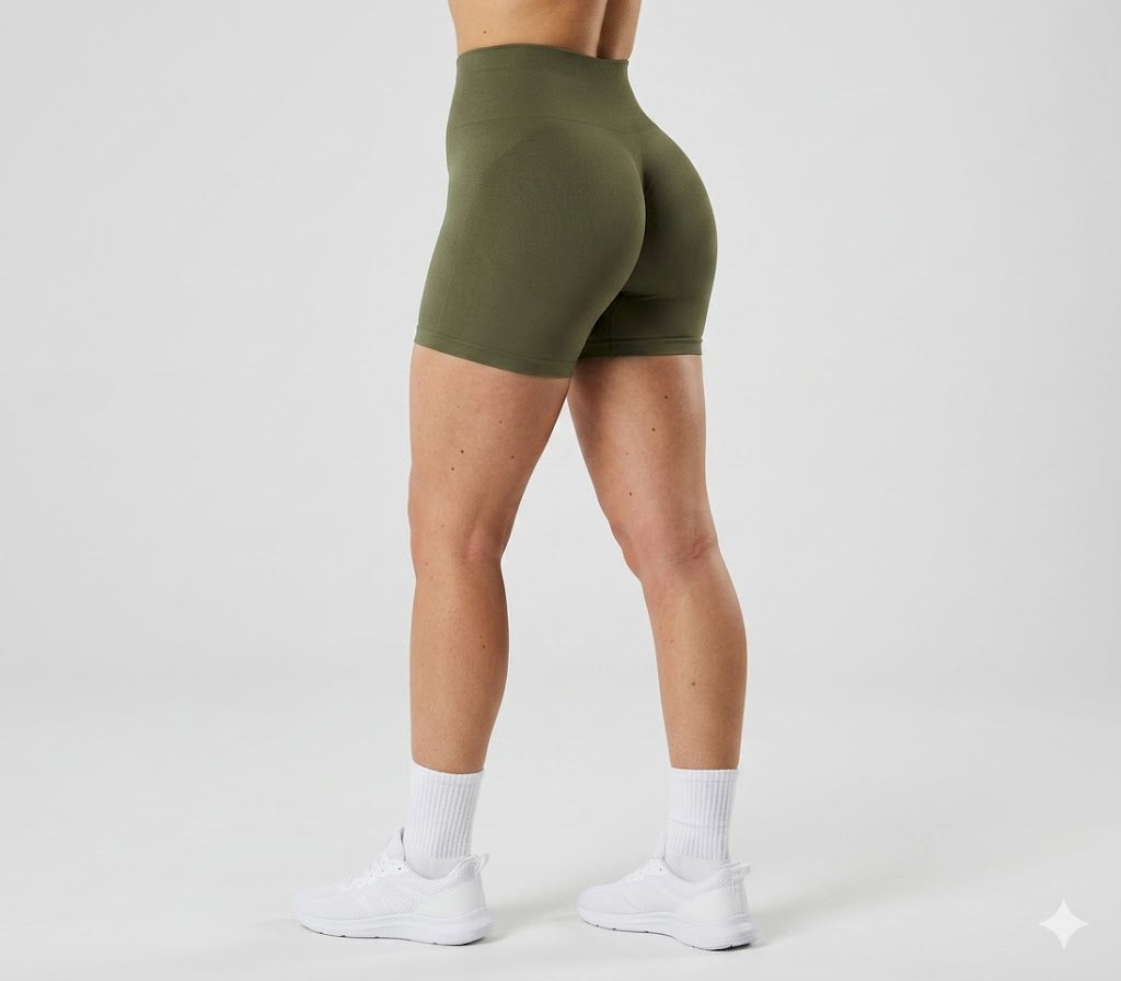 High Waist Scrunch Gym Shorts