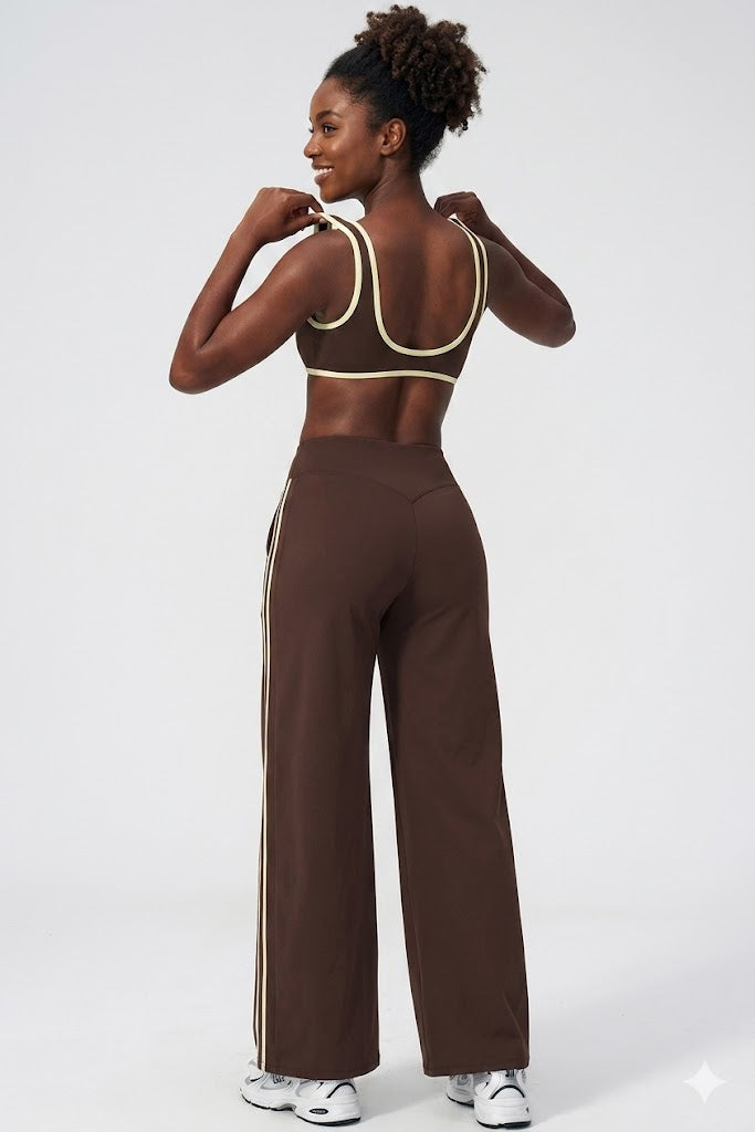 Sports Bra & Flare Pants Set