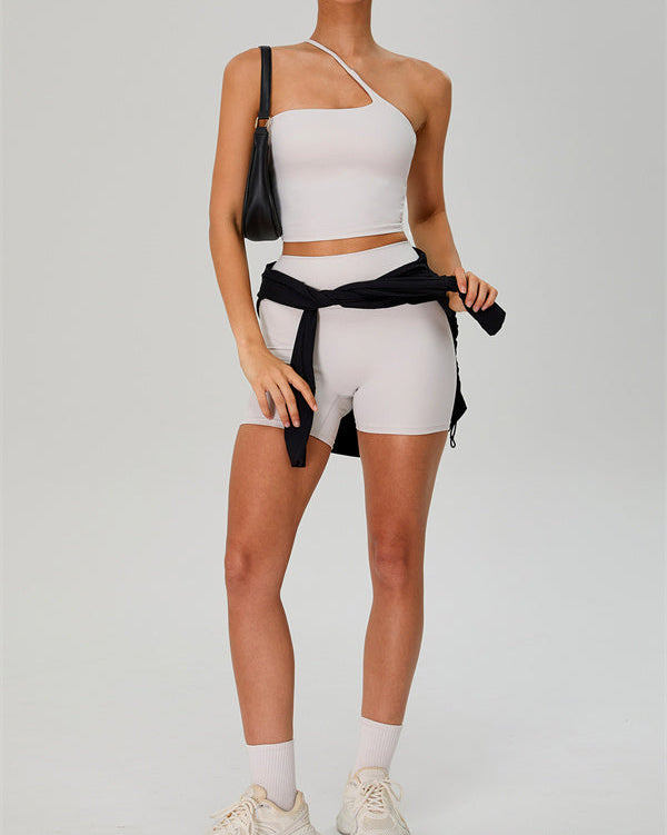 The Jewel One-Shoulder Crop Top