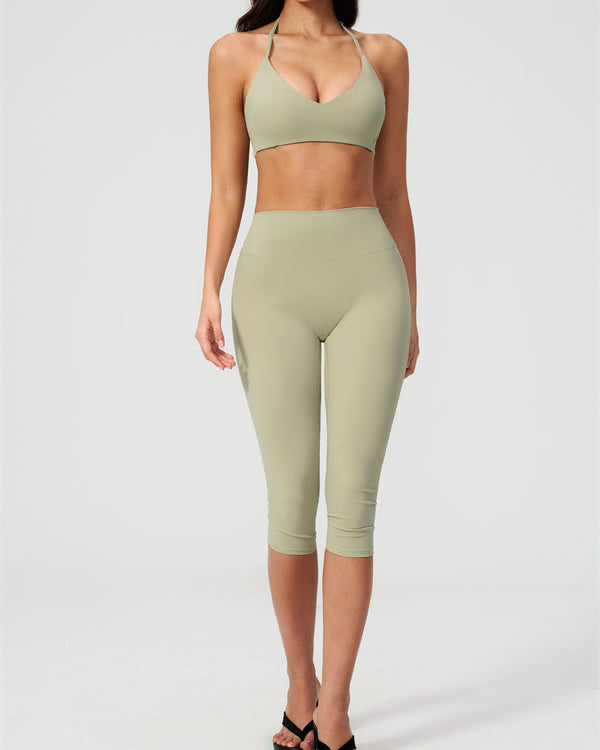 The Twirl Sports Bra Capri Leggings 2-Piece Set