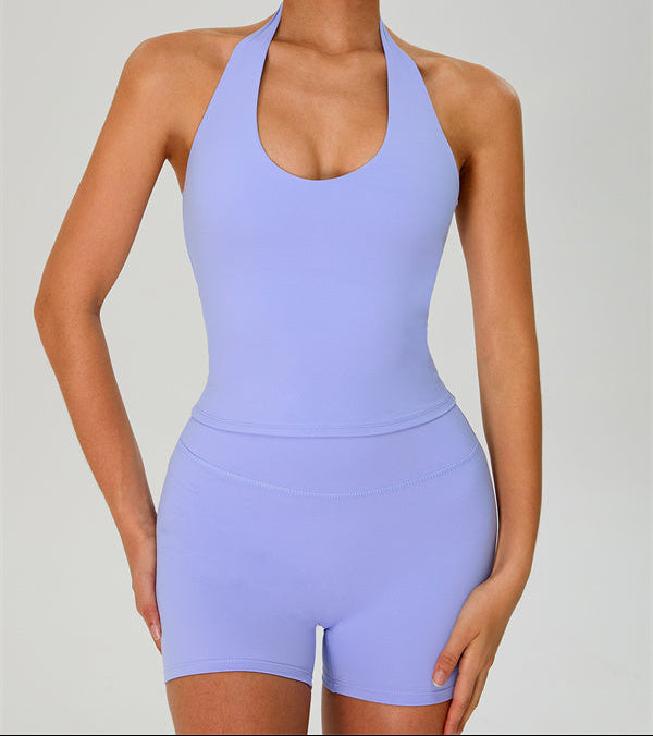 The Solid Halter Tank Top