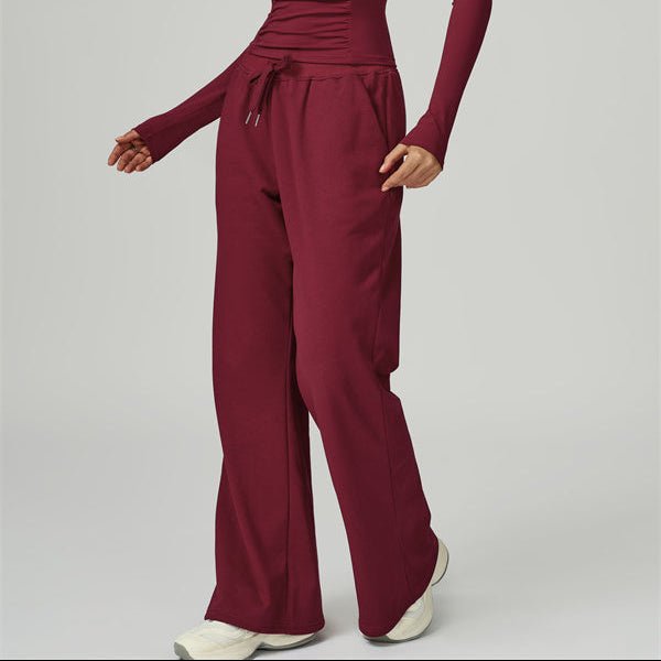 Drawstring Wide Leg PantsVOLTRA FIT