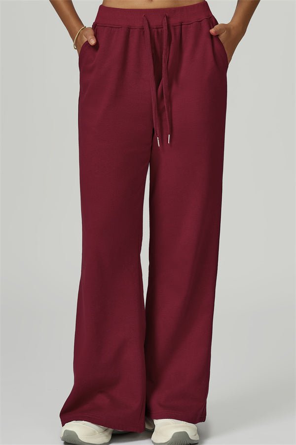 Drawstring Wide Leg PantsVOLTRA FIT