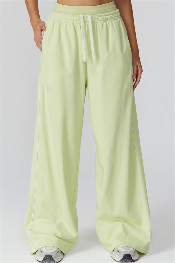 Drawstring Wide Leg PantsVOLTRA FIT