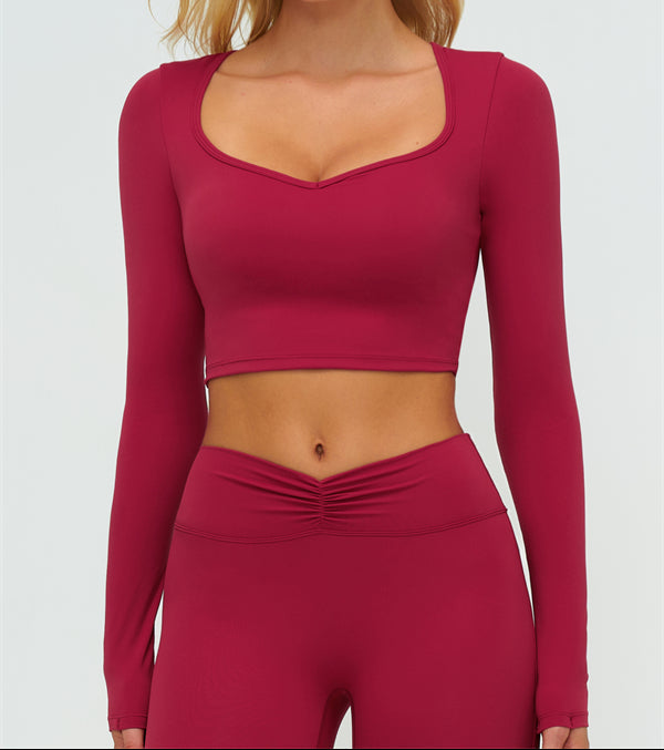 The Lushness Long Sleeve Crop top