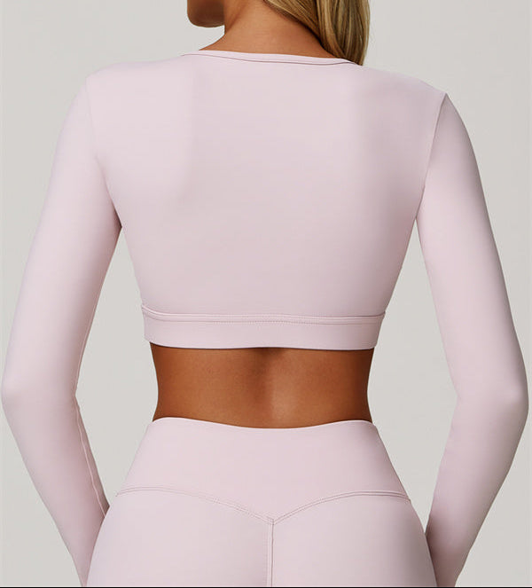 The Lavish Long Sleeve Cut-out Crop Top