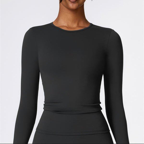Eloria Round-Neck Crop TopCrop Tops & TeesVOLTRA FIT