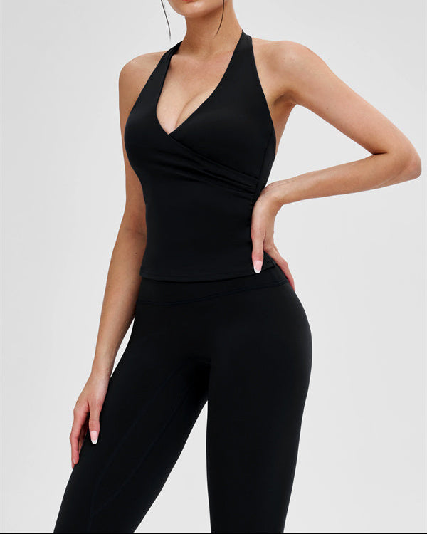 The Stride Crop Top Isabella Leggings 2-Piece Set
