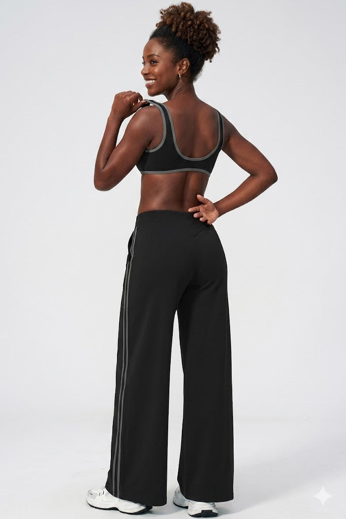 Sports Bra & Flare Pants Set