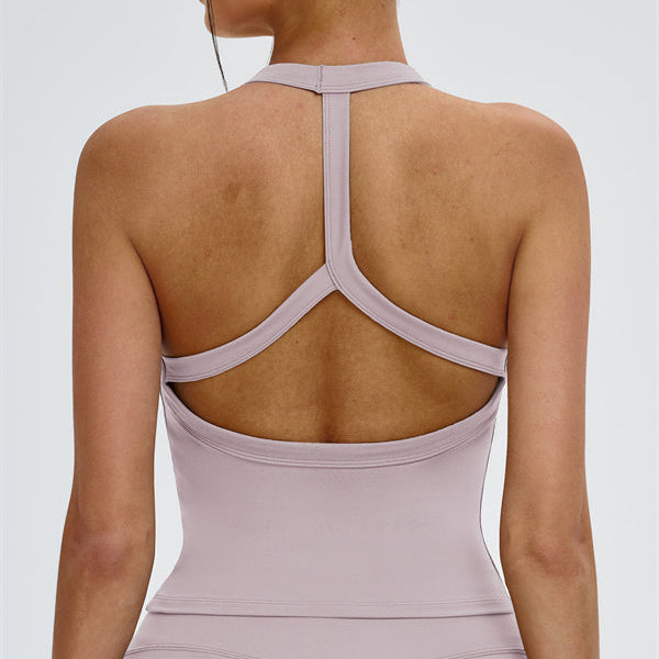 The Slate Y-Back Top