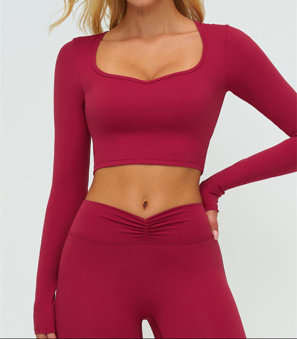 The Lushness Long Sleeve Crop top