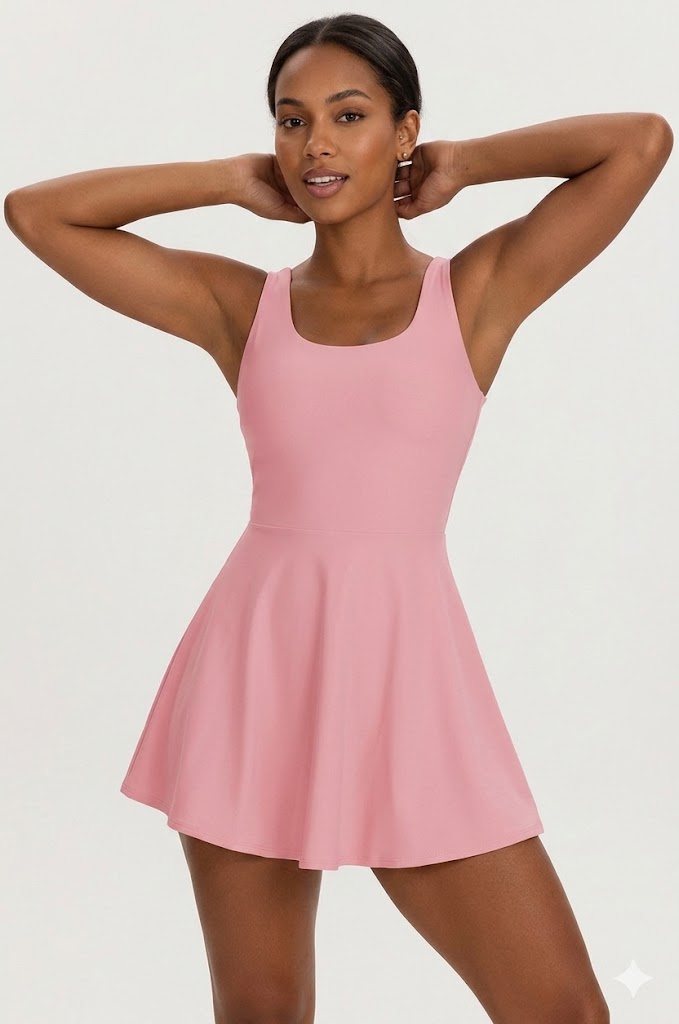 Backless Active Dress Set