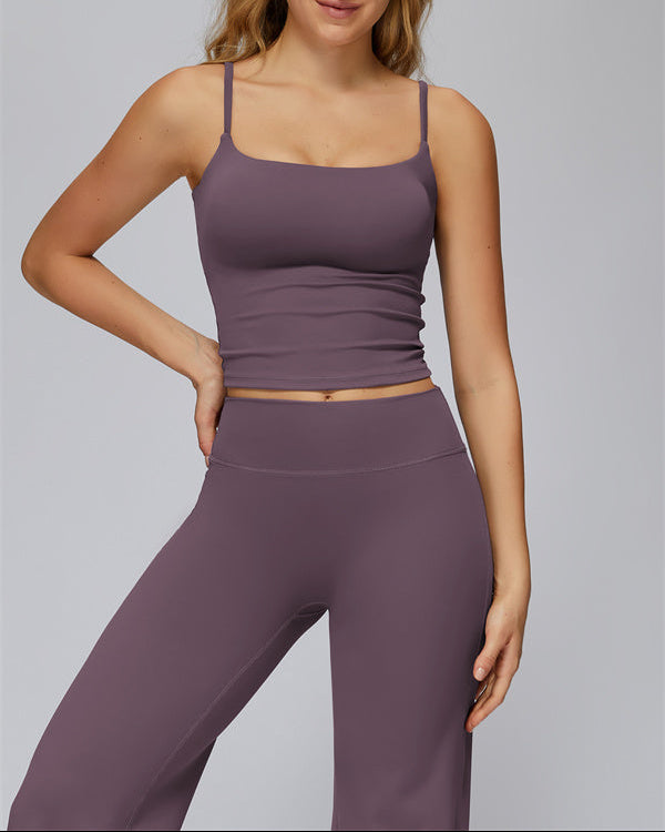 The FlexCore Crop Tank Flared Leggings 2-Piece Set