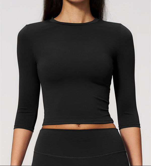 The Natalia Half-Sleeve Top Wide-Leg Crop 2-Piece Set