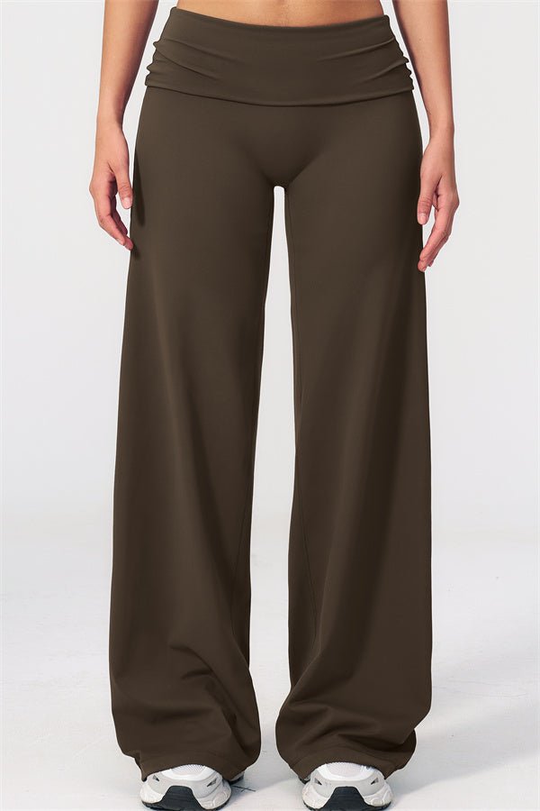 Fold Over Straight Leg PantsVOLTRA FIT