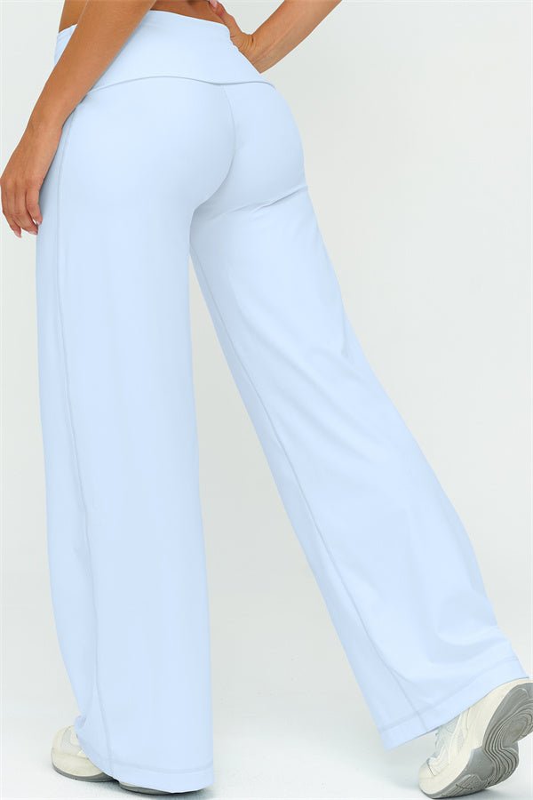 Fold Over Straight Leg PantsVOLTRA FIT