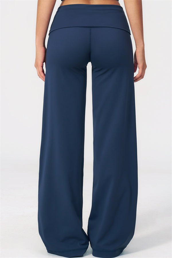Fold Over Straight Leg PantsVOLTRA FIT