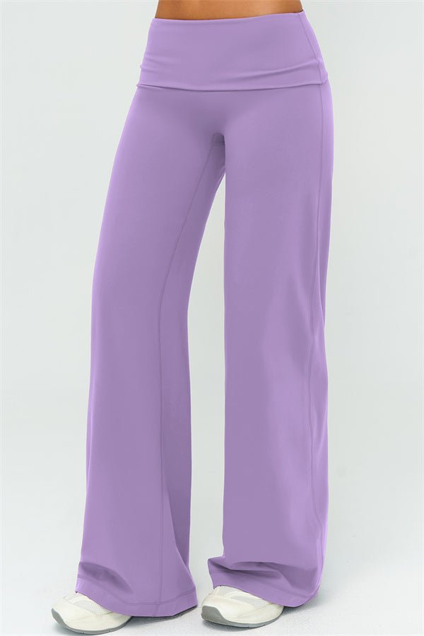 Fold Over Straight Leg PantsVOLTRA FIT