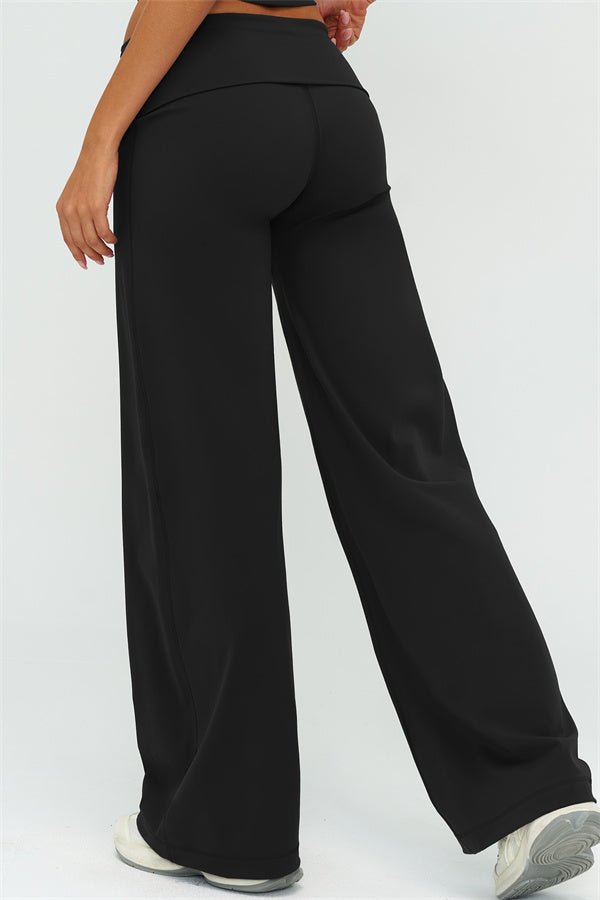 Fold Over Straight Leg PantsVOLTRA FIT