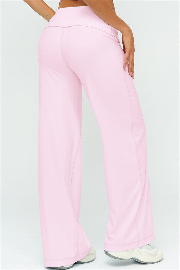 Fold Over Straight Leg PantsVOLTRA FIT