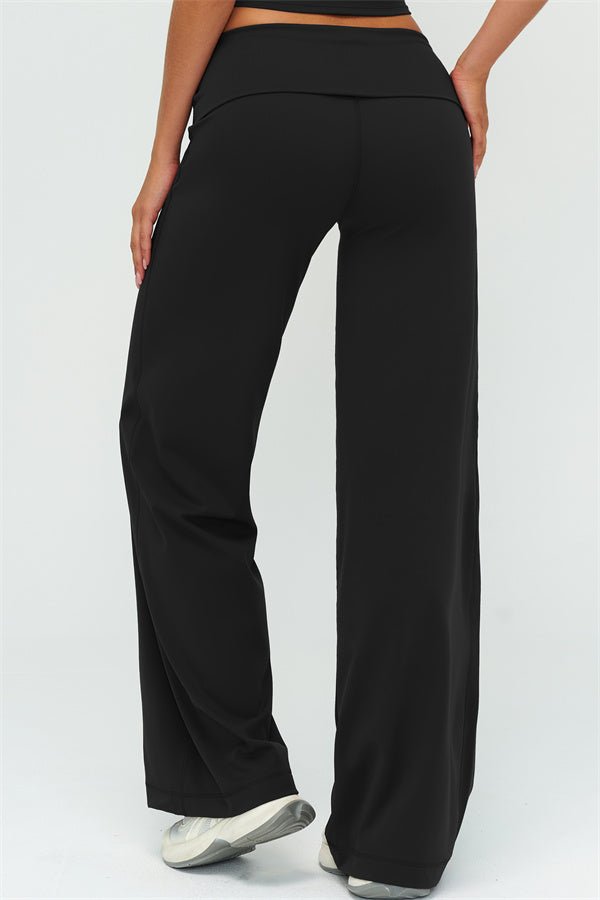 Fold Over Straight Leg PantsVOLTRA FIT