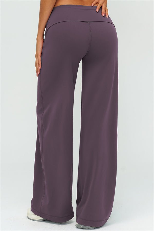 Fold Over Straight Leg PantsVOLTRA FIT
