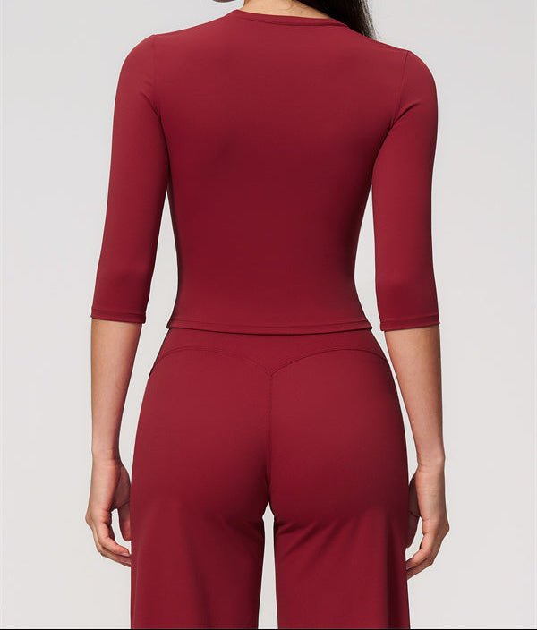 Half Sleeve Wide Leg Crop SetVOLTRA FIT