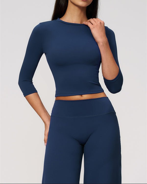 Half Sleeve Wide Leg Crop SetVOLTRA FIT