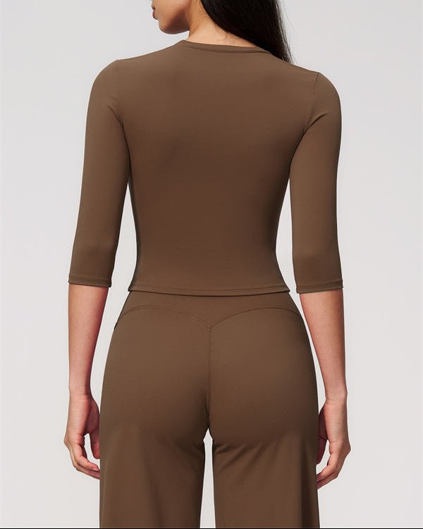 Half Sleeve Wide Leg Crop SetVOLTRA FIT