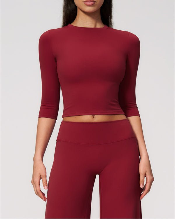 Half Sleeve Wide Leg Crop SetVOLTRA FIT