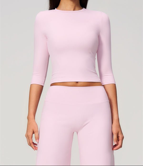 Half Sleeve Wide Leg Crop SetVOLTRA FIT