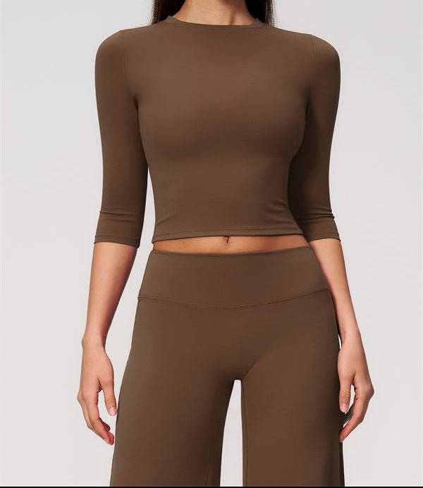 Half Sleeve Wide Leg Crop SetVOLTRA FIT